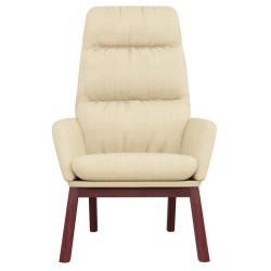 Chaise de relaxation Crème Tissu 