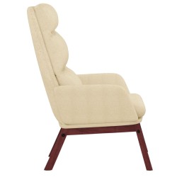 Chaise de relaxation Crème Tissu 