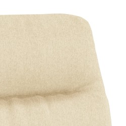 Chaise de relaxation Crème Tissu 