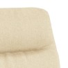 Chaise de relaxation Crème Tissu 