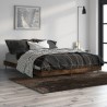 Cadre de lit sans matelas chêne fumé 135x190 cm bois ingénierie 