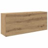 Armoire murale de bain chêne artisanal bois d'ingénierie 