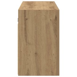 Armoire murale de bain chêne artisanal bois d'ingénierie 