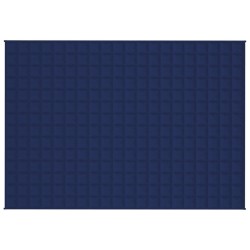Couverture lestée Bleu 140x200 cm 6 kg Tissu 