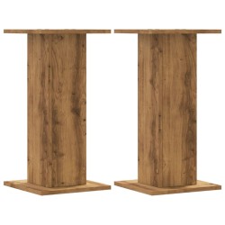 Supports pour plantes 2 pcs chêne artisanal bois d'ingénierie 