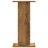 Supports pour plantes 2 pcs chêne artisanal bois d'ingénierie 