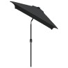 Parasol d'extérieur avec mât en métal 300x200 cm anthracite 