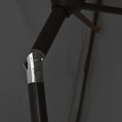 Parasol d'extérieur avec mât en métal 300x200 cm anthracite 