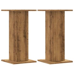 Supports de haut-parleurs 2 pcs chêne artisanal bois ingénierie 