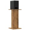 Supports de haut-parleurs 2 pcs chêne artisanal bois ingénierie 