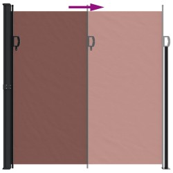 Auvent latéral rétractable marron 200x300 cm 