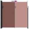Auvent latéral rétractable marron 200x300 cm 