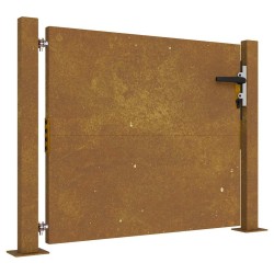 Portail de jardin 105x80 cm acier corten 