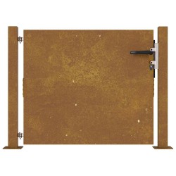 Portail de jardin 105x80 cm acier corten 