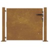 Portail de jardin 105x80 cm acier corten 
