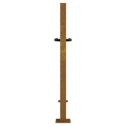 Portail de jardin 105x80 cm acier corten 