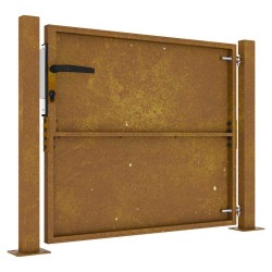 Portail de jardin 105x80 cm acier corten 