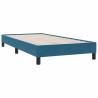 Cadre de lit sans matelas bleu foncé 80x220 cm velours 