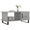 Table basse gris béton 90x50x40 cm bois d'ingénierie 