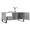 Table basse gris béton 90x50x40 cm bois d'ingénierie 