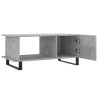 Table basse gris béton 90x50x40 cm bois d'ingénierie 