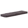 Coussins de plancher de palette lot de 2 Coton Anthracite 