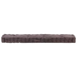 Coussins de plancher de palette lot de 2 Coton Anthracite 