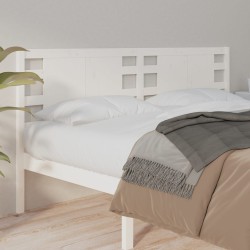 Tête de lit Blanc 141x4x100 cm Bois massif de pin 
