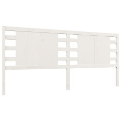 Tête de lit Blanc 141x4x100 cm Bois massif de pin 