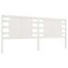 Tête de lit Blanc 141x4x100 cm Bois massif de pin 