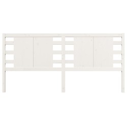 Tête de lit Blanc 141x4x100 cm Bois massif de pin 