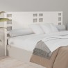 Tête de lit Blanc 141x4x100 cm Bois massif de pin 