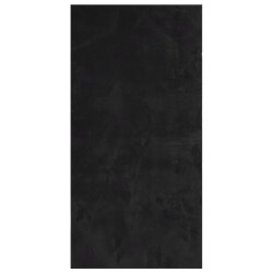 Tapis HUARTE à poils courts doux et lavable noir 100x200 cm 
