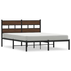 Cadre de lit sans matelas avec tête de lit 137x190 cm 