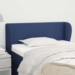 Tête de lit avec oreilles Bleu 83x23x78/88 cm Tissu 