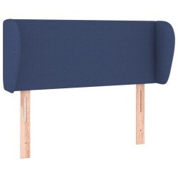 Tête de lit avec oreilles Bleu 83x23x78/88 cm Tissu 