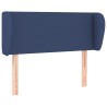 Tête de lit avec oreilles Bleu 83x23x78/88 cm Tissu 