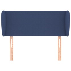 Tête de lit avec oreilles Bleu 83x23x78/88 cm Tissu 