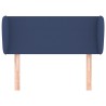 Tête de lit avec oreilles Bleu 83x23x78/88 cm Tissu 