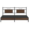 Cadre de lit sans matelas chêne marron 183x203 cm 