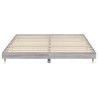 Cadre de lit sans matelas sonoma gris 200x200 cm 