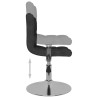 Chaise pivotante à manger Noir Tissu 