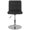 Chaise pivotante à manger Noir Tissu 