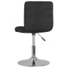Chaise pivotante à manger Noir Tissu 