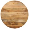 Dessus de table Ø 80x2,5 cm rond bois de manguier massif 