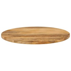 Dessus de table Ø 80x2,5 cm rond bois de manguier massif 