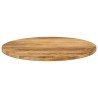 Dessus de table Ø 80x2,5 cm rond bois de manguier massif 