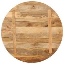 Dessus de table Ø 80x2,5 cm rond bois de manguier massif 