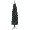 Arbre de Noël artificiel mince et support 240 cm fibre optique 
