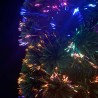 Arbre de Noël artificiel mince et support 240 cm fibre optique 